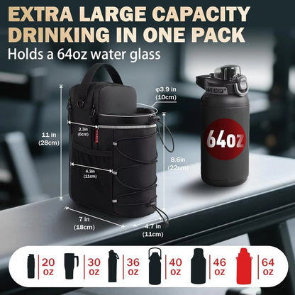 New Design Magnetic Gym Bag with Bottle Bag